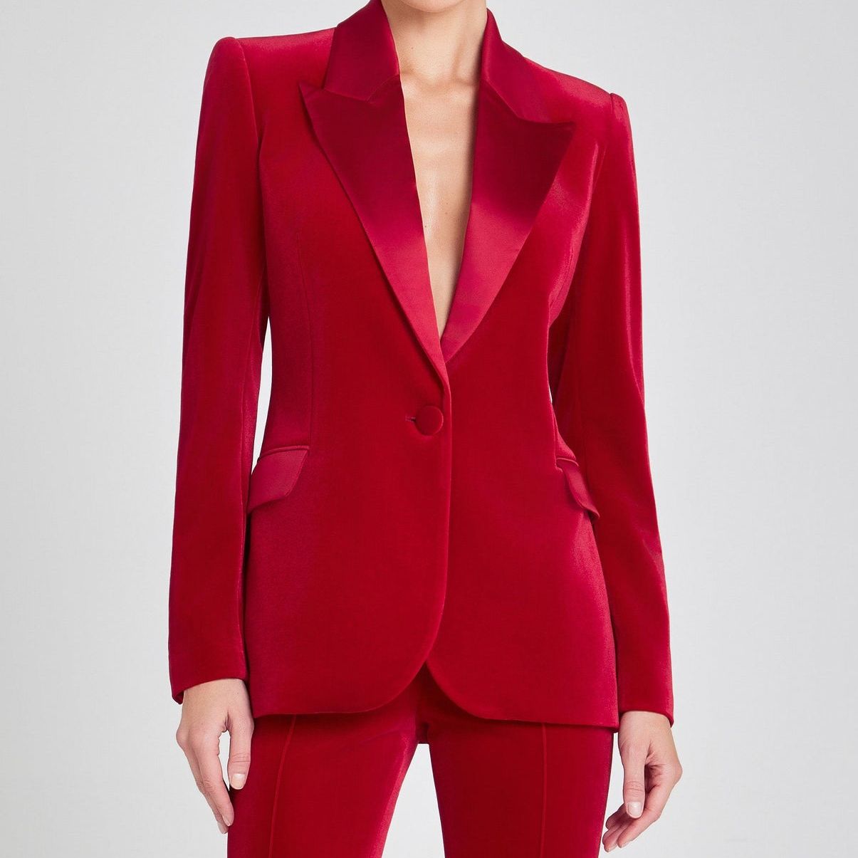 Beatrice Red Blazer