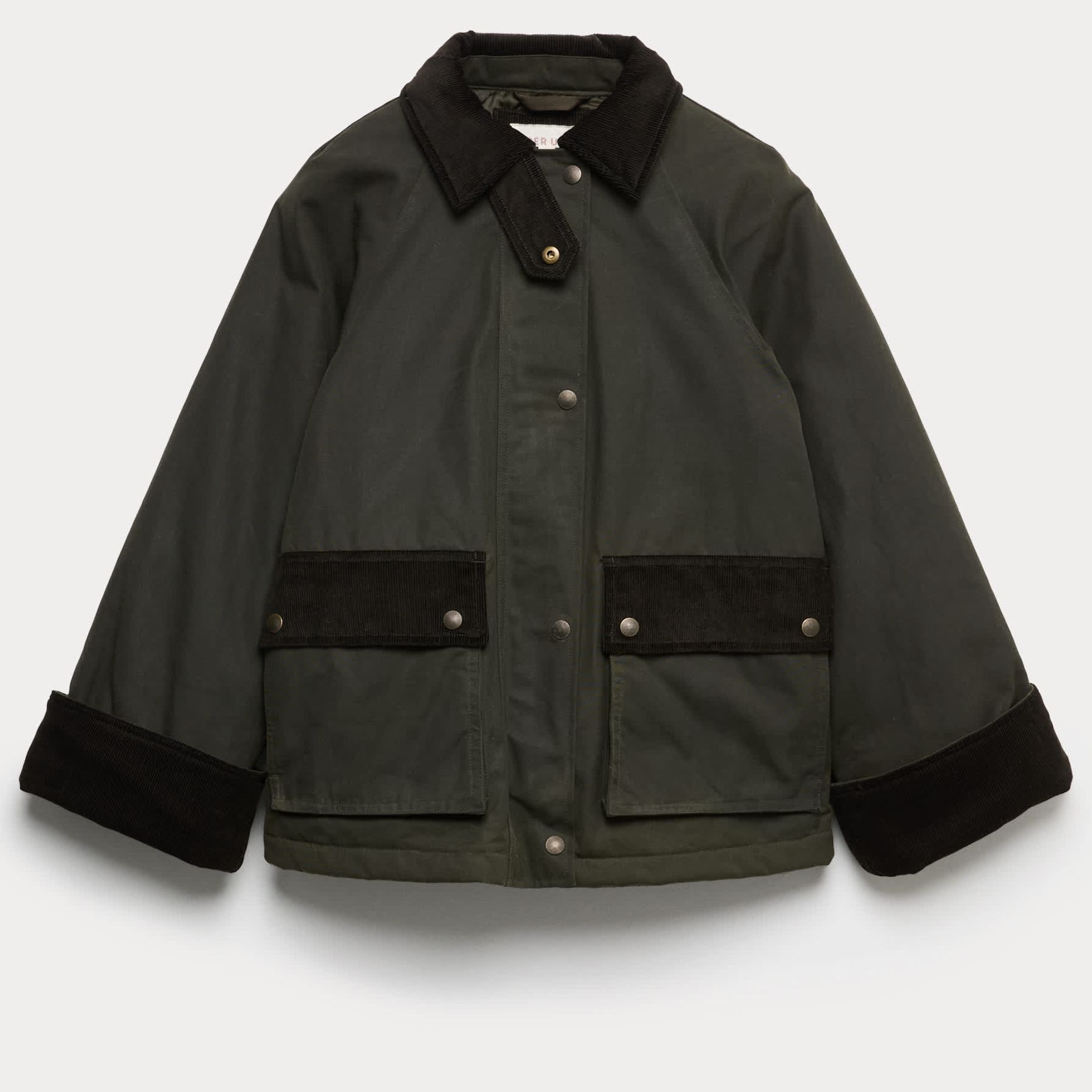 Waxed Pure Cotton Utility Jacket