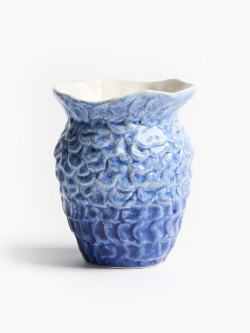Small Sea-Inspired Stoneware Vase