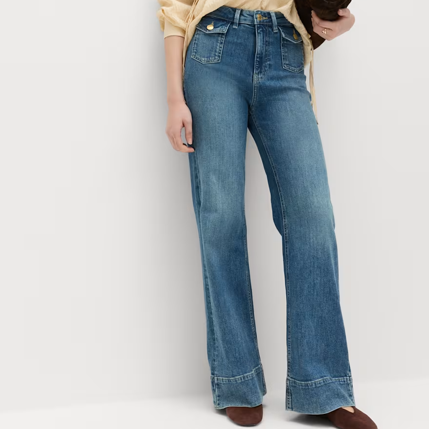 M&amp;S, front patch pocket jeans
