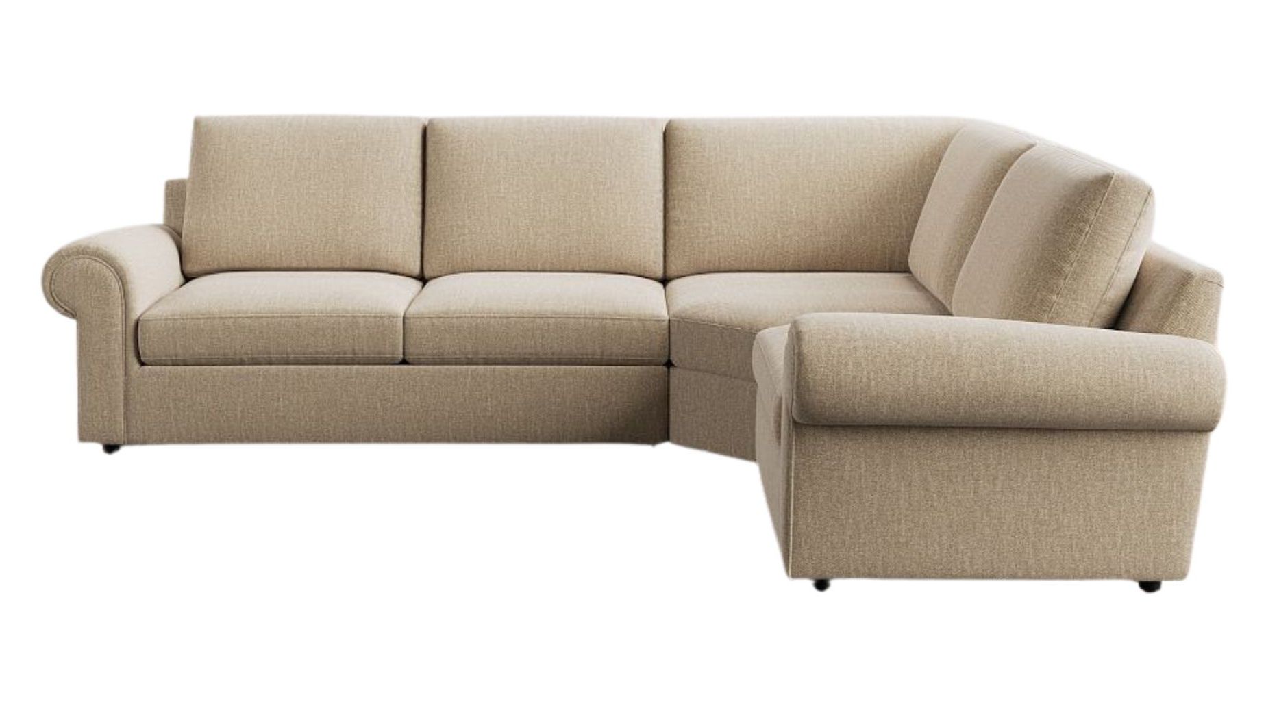 Pottery Barn, Bellevue 3-Piece Wedge Sectional