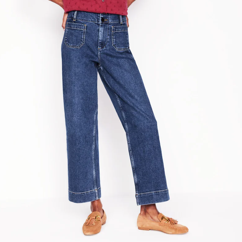 Boden, front patch pocket jeans