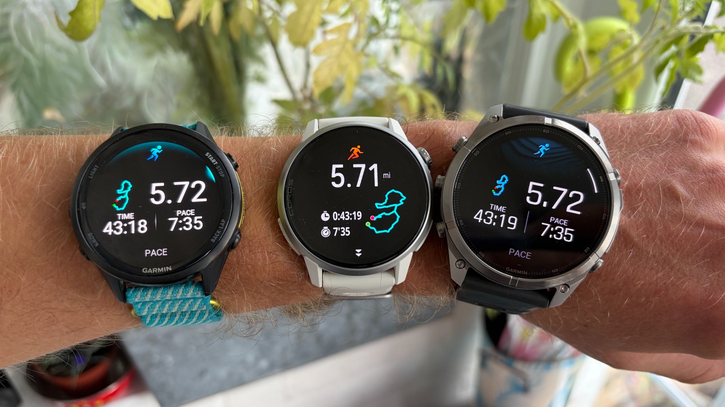 Garmin Forerunner 970, Coros Pace 4 Pro and Garmin Fenix 9 Pro