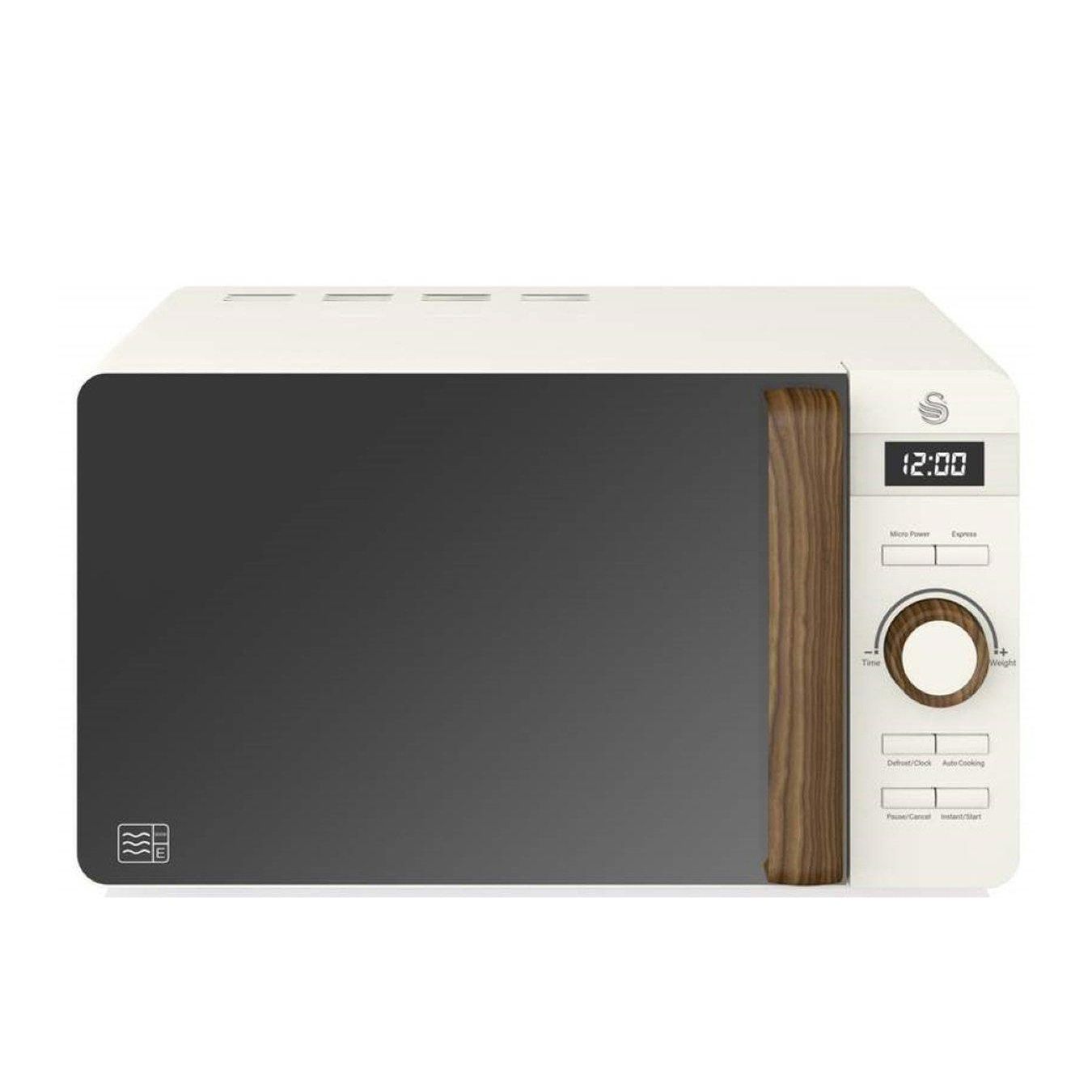 20l Nordic 800w Microwave - Cream - White