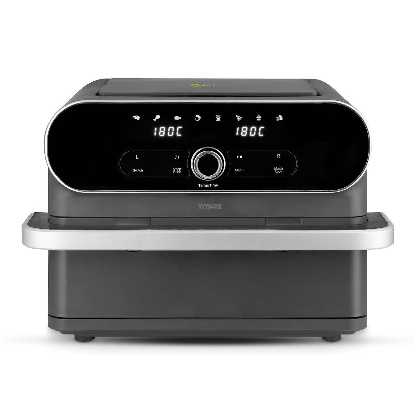 Elite 11l Flexi-Drawer Air Fryer With Divider, Graphite - One Colour