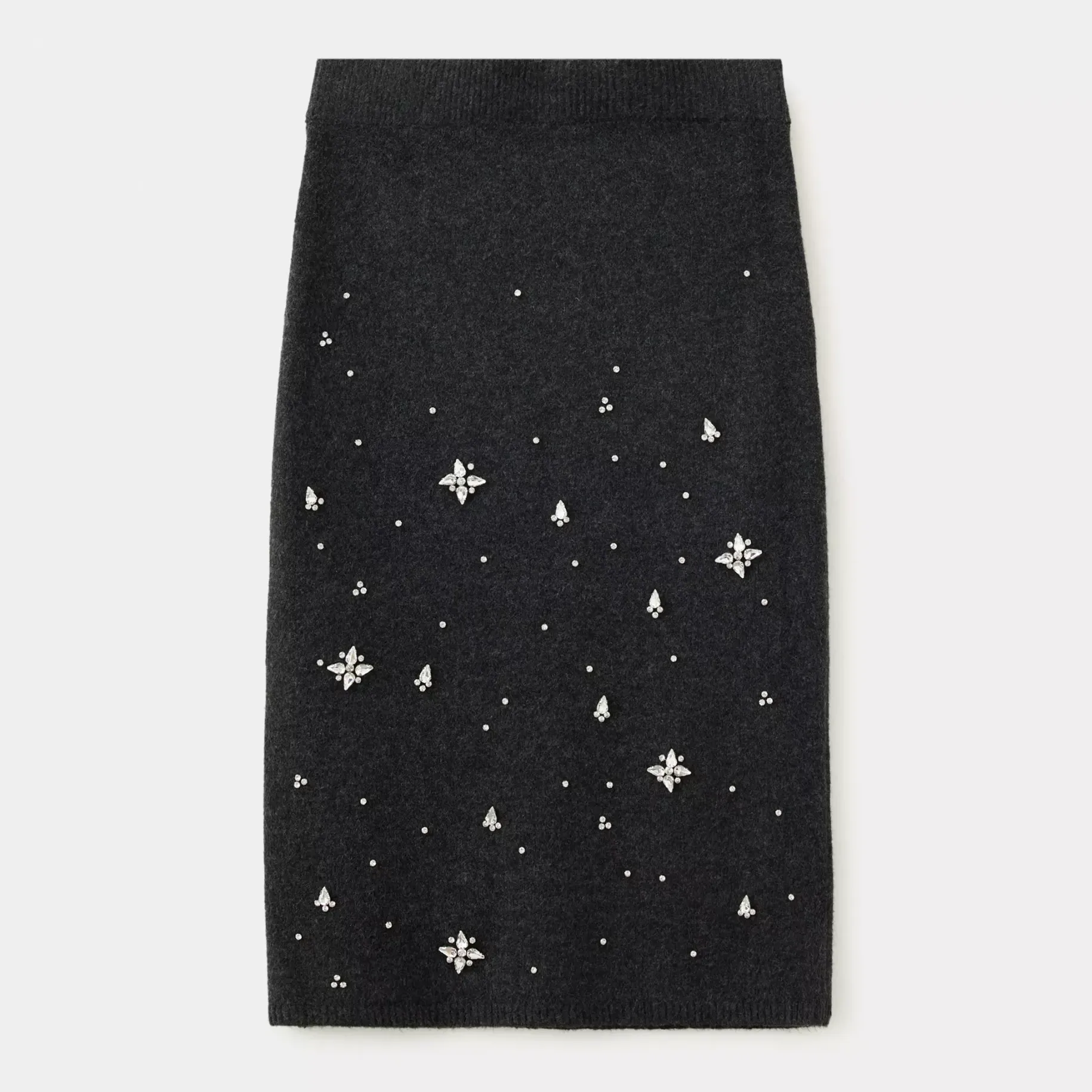 Embroidered Beaded Knit Skirt | Mango United Kingdom