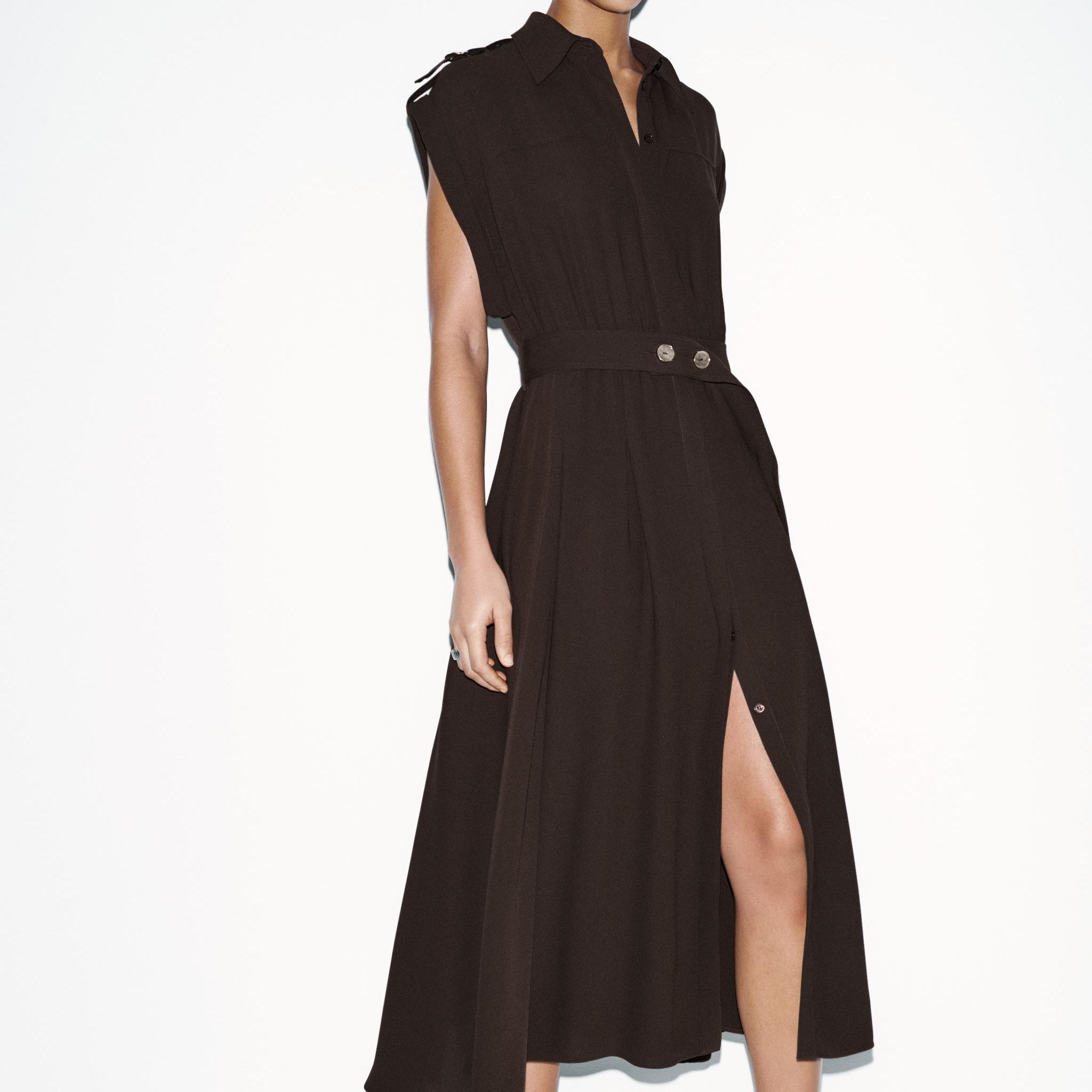 Midi Dress With Belt