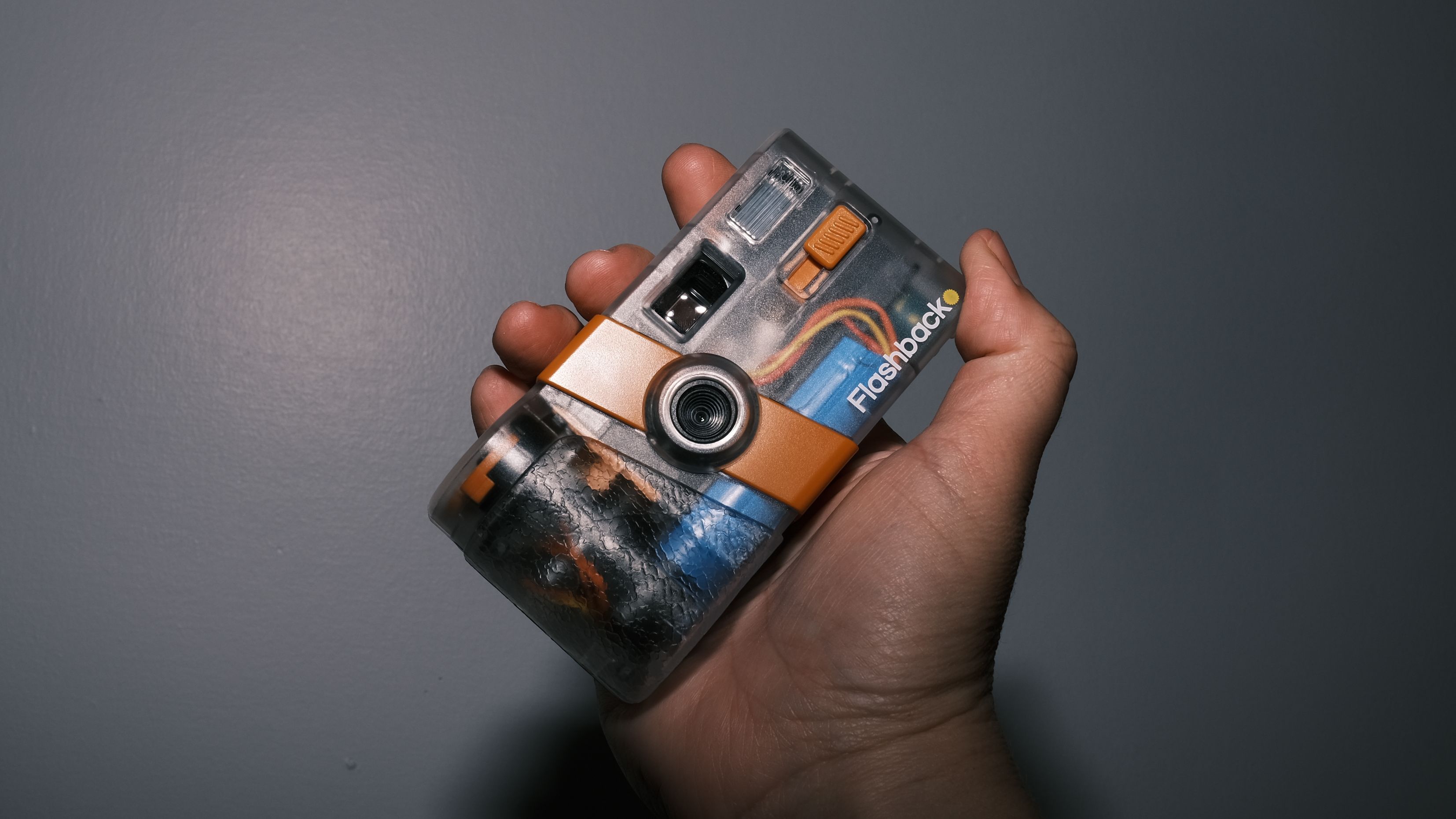 The Flashback One35 V2 with a vintage background
