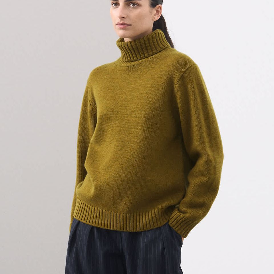 Merino Wool Rich Relaxed Jumper With Cashmere