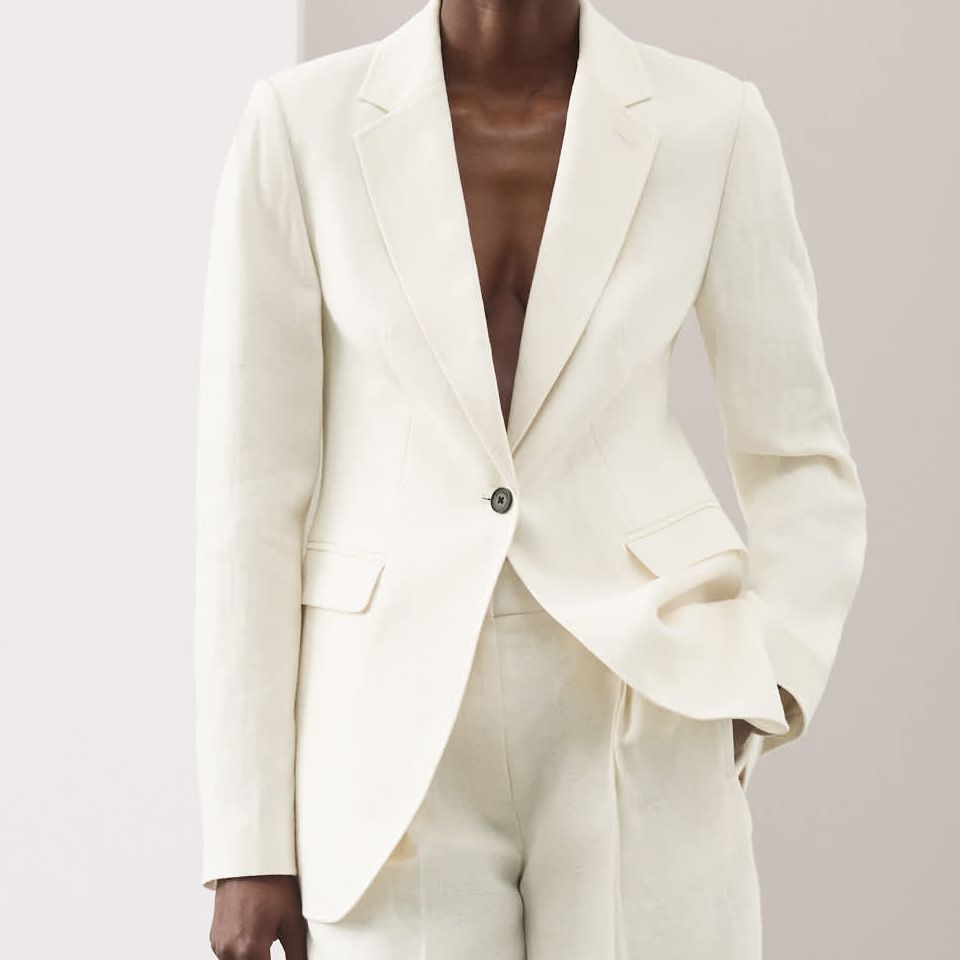 Pure Linen Tailored Blazer