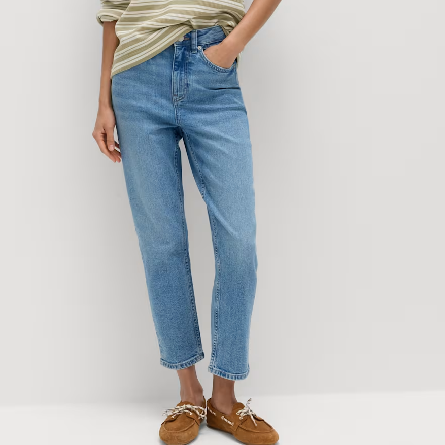 M&amp;amp;S, High Waisted Cropped Slim Fit Jeans