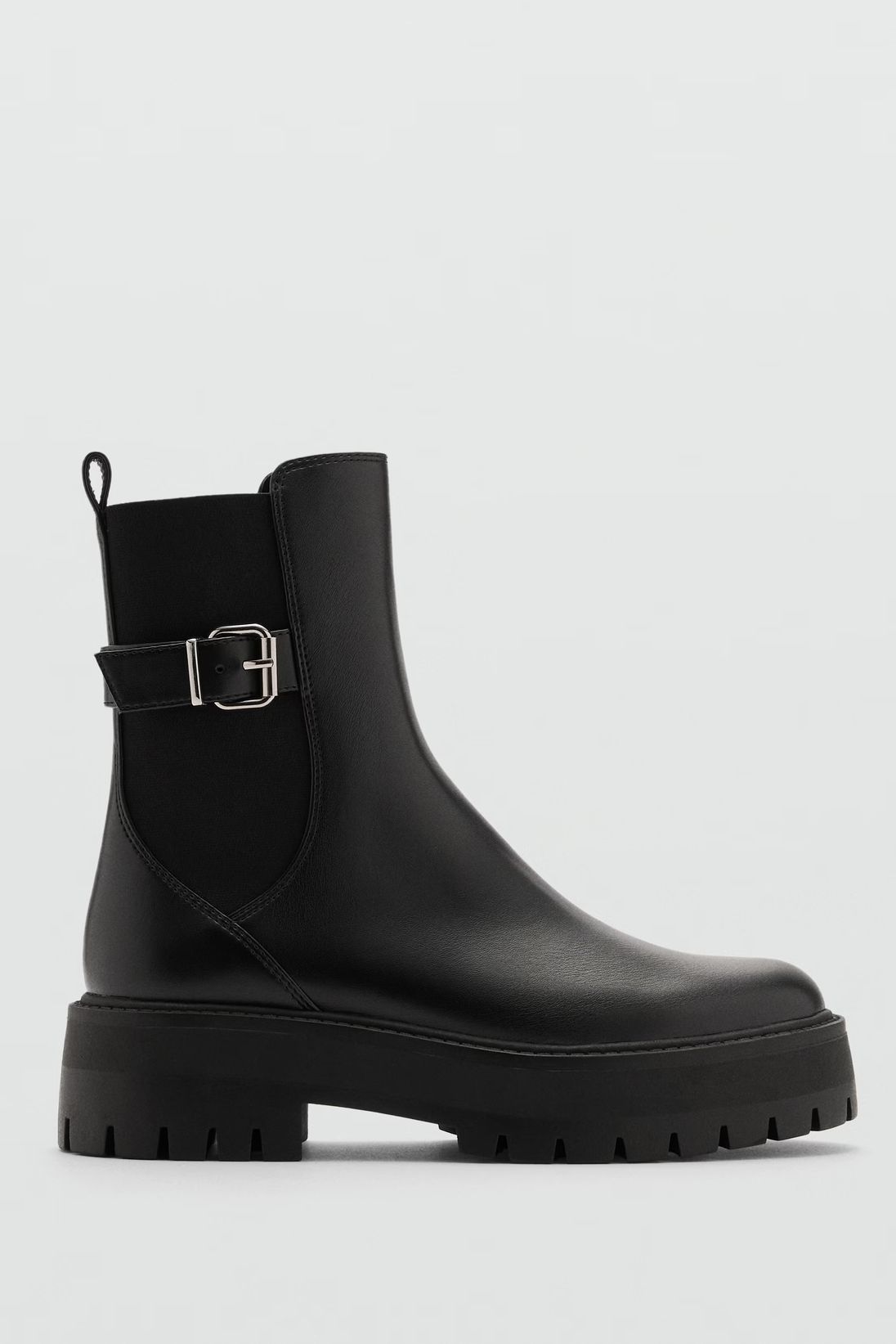 Mango black boots