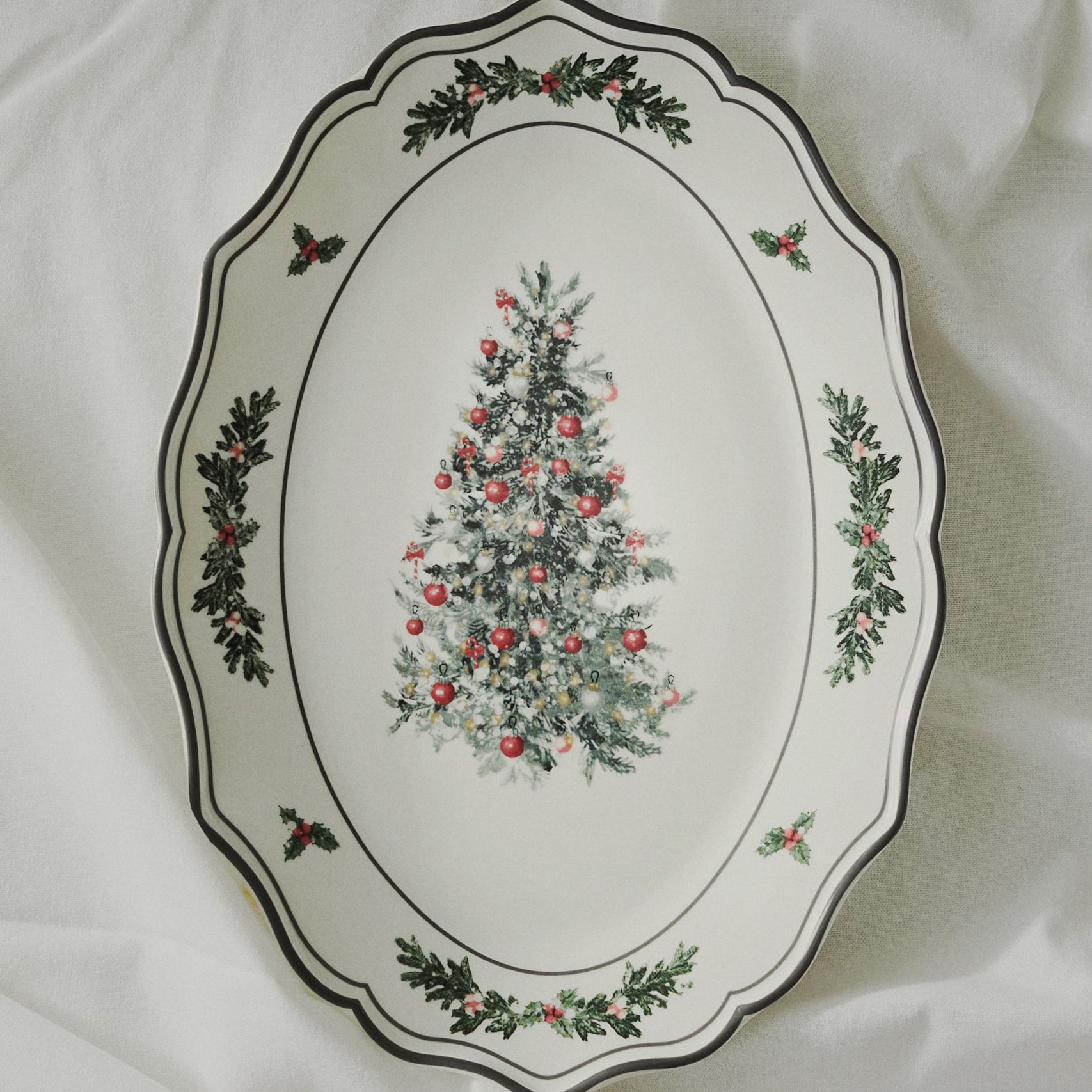 Large Porcelain Serving Plate