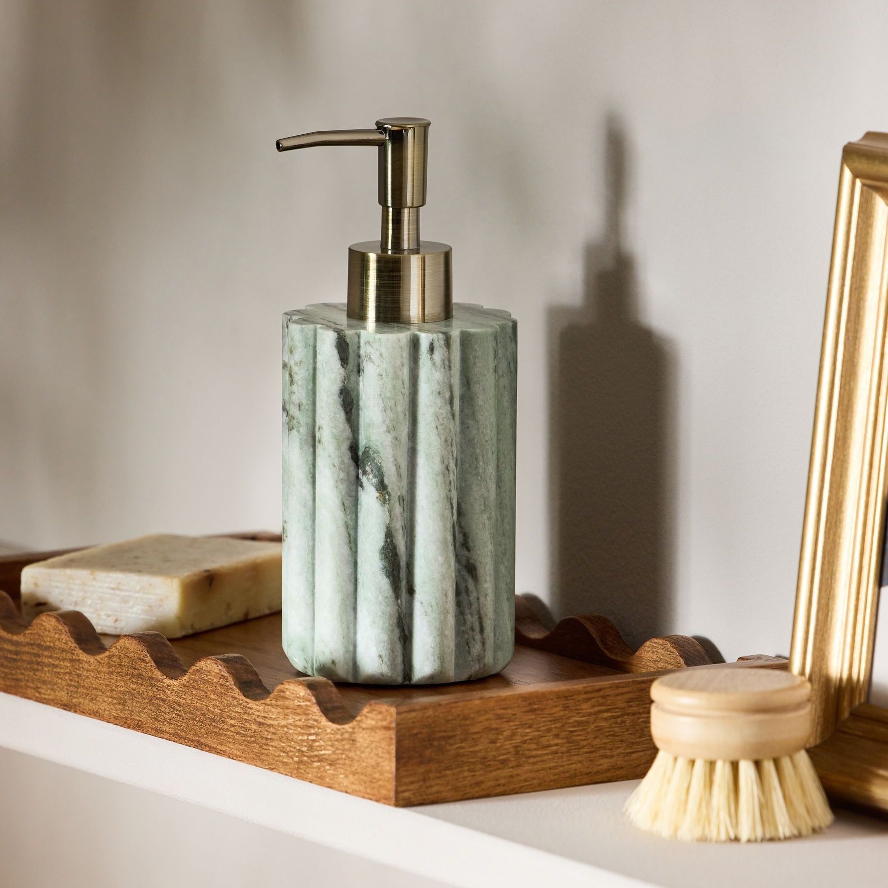 Green Marble Soap Dispenser