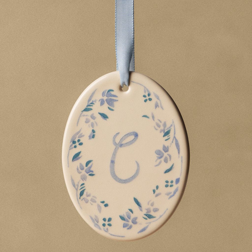 Hand-Painted Monogram Ornament