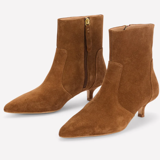 Boden brown kitten heel ankle boots