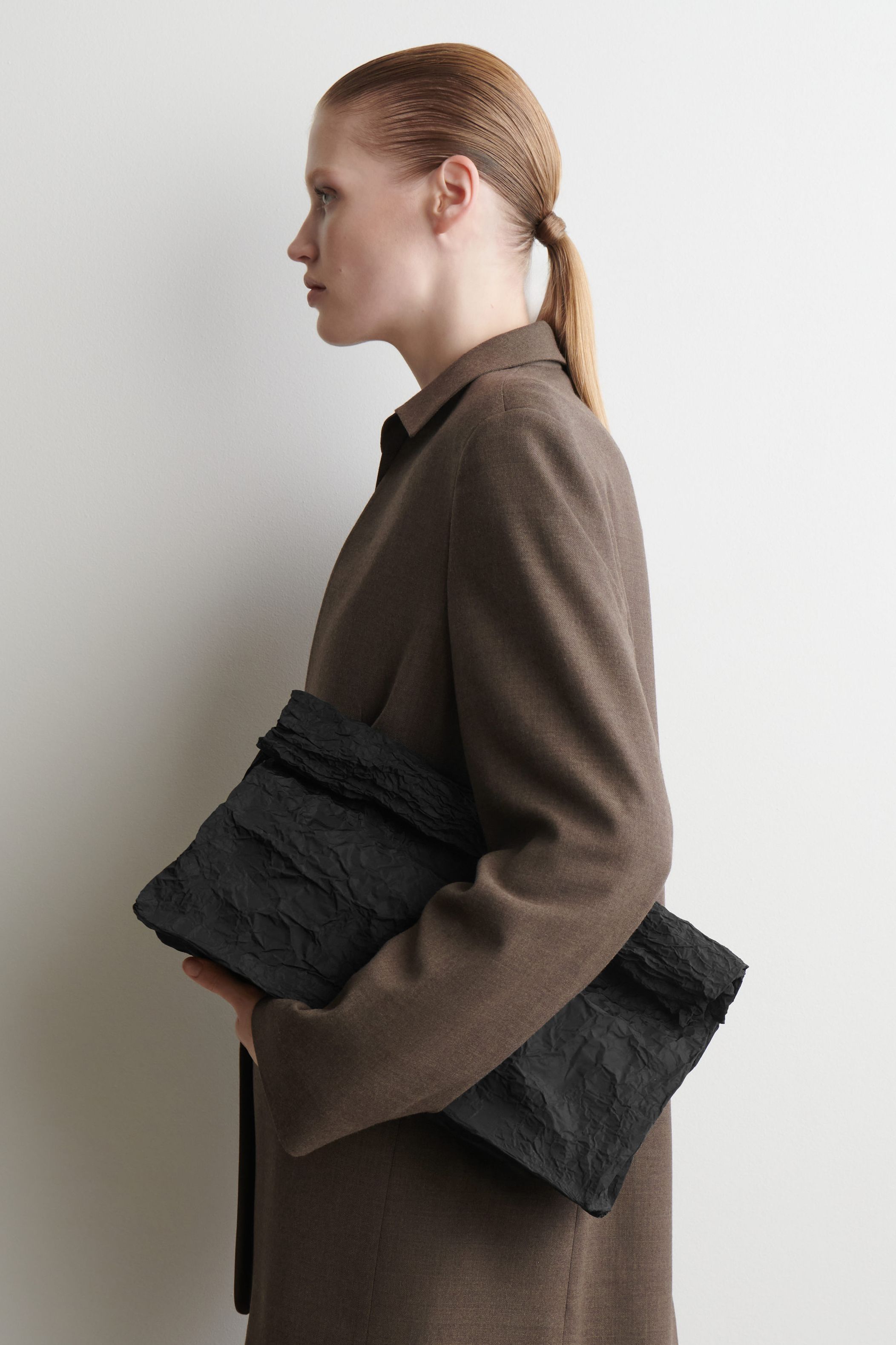 Folded Oversized Clutch Bag