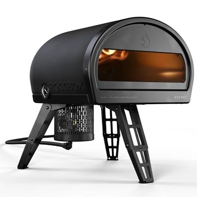 Gozney Roccbox Outdoor Pizza Oven, Black, Portable, Gas &amp;amp; Wood Fired, Restaurant-Grade