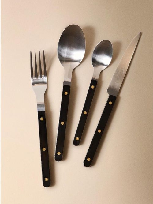 4-Piece Stainless Steel Cutlery Set With Resin Handle&nbsp;