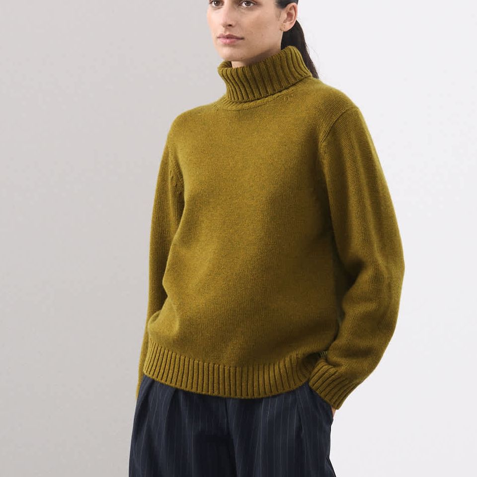 Merino Wool Rich Relaxed Jumper With Cashmere