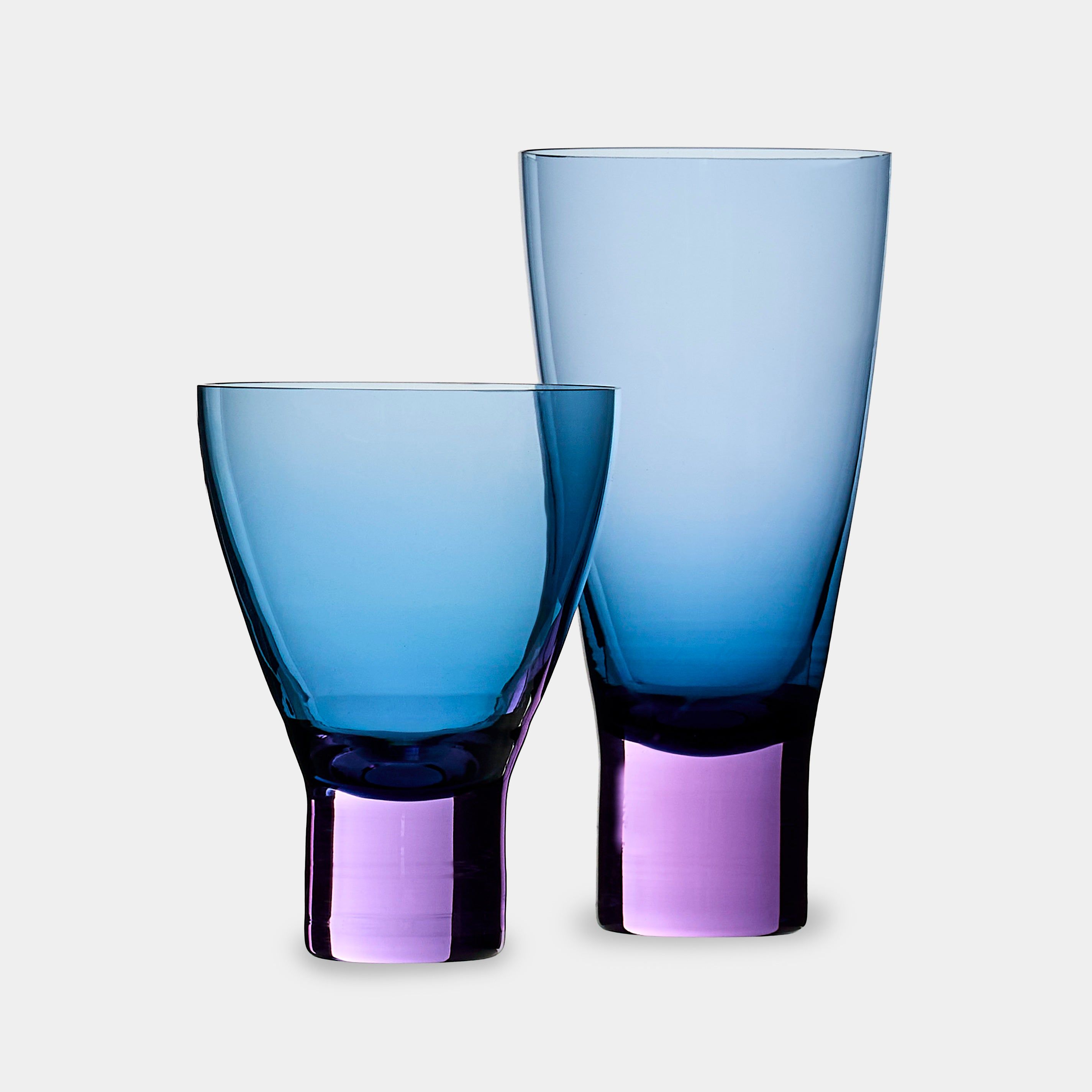 Archive Revival 1996 Hand-Blown Murano Glass Bicolor Collection