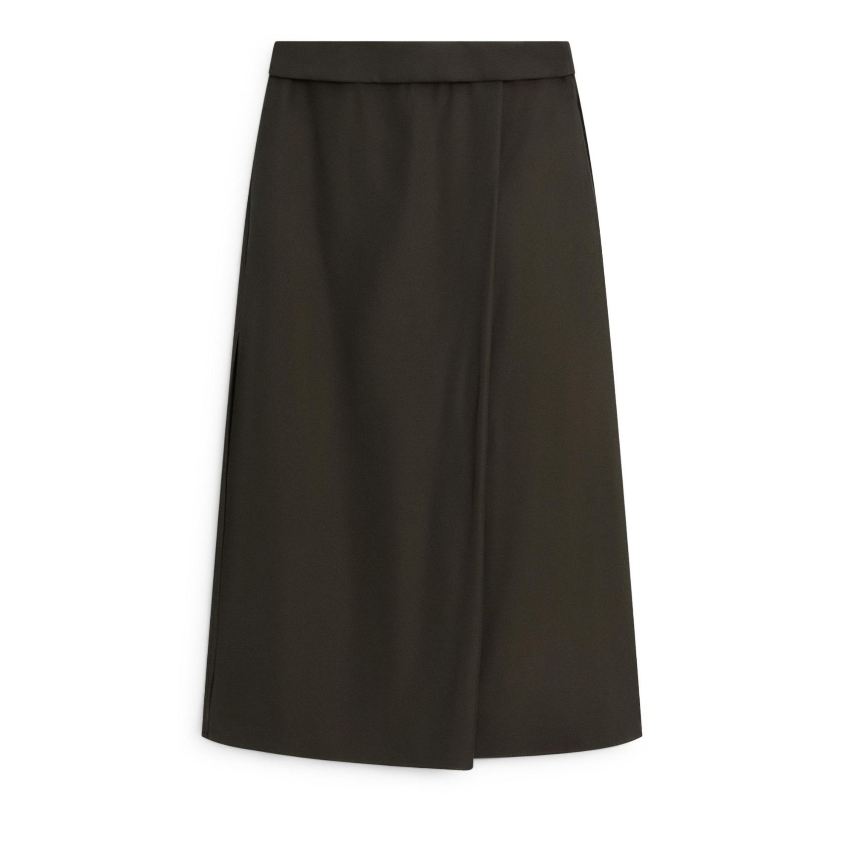 Flowing Midi Skirt With Waist Detail - Limited Edition