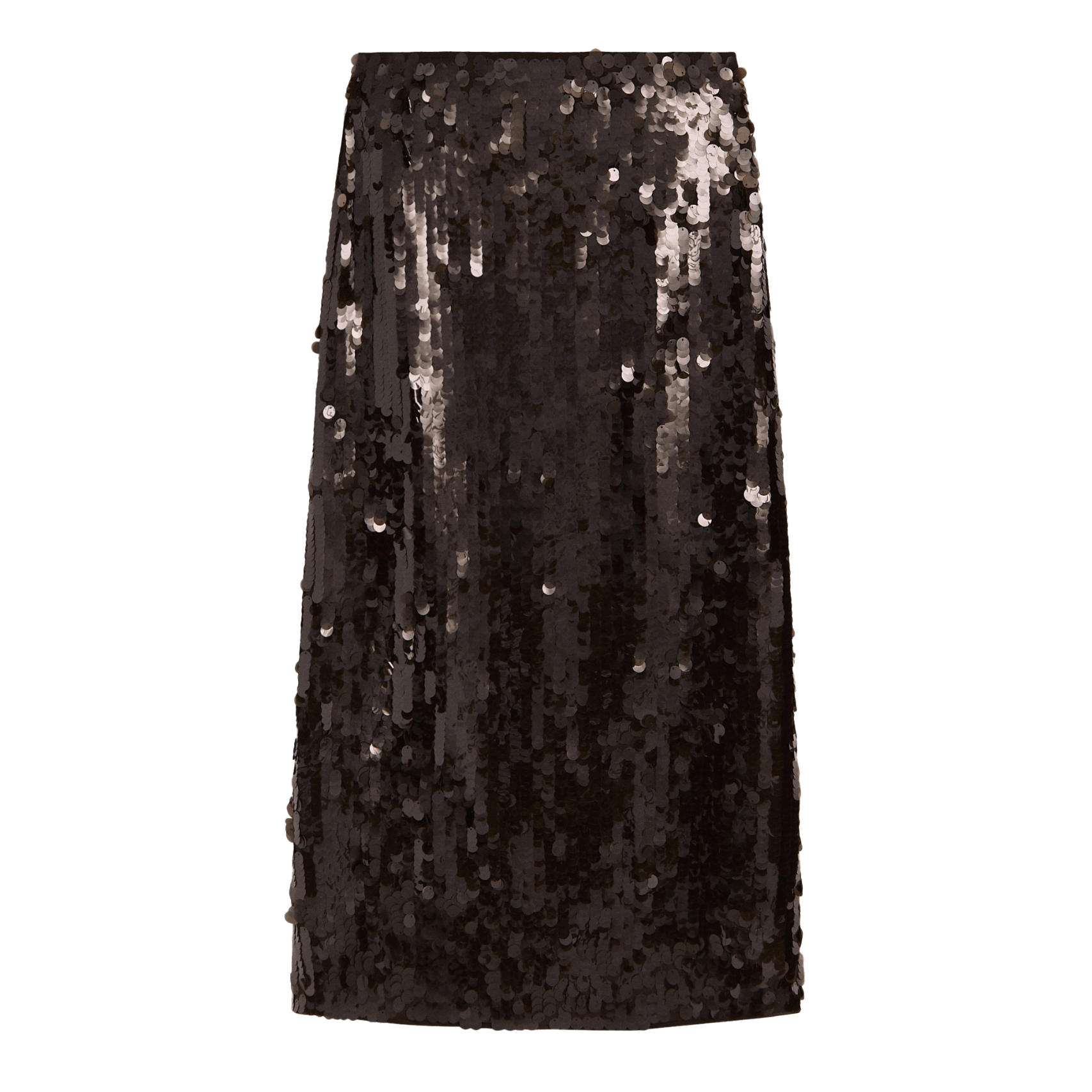 Straight Sequin Midi Skirt