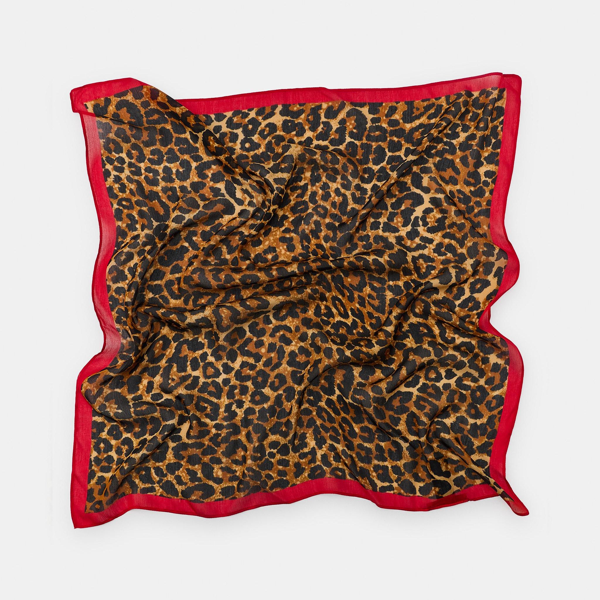 Animal Print Modal Silk Scarf