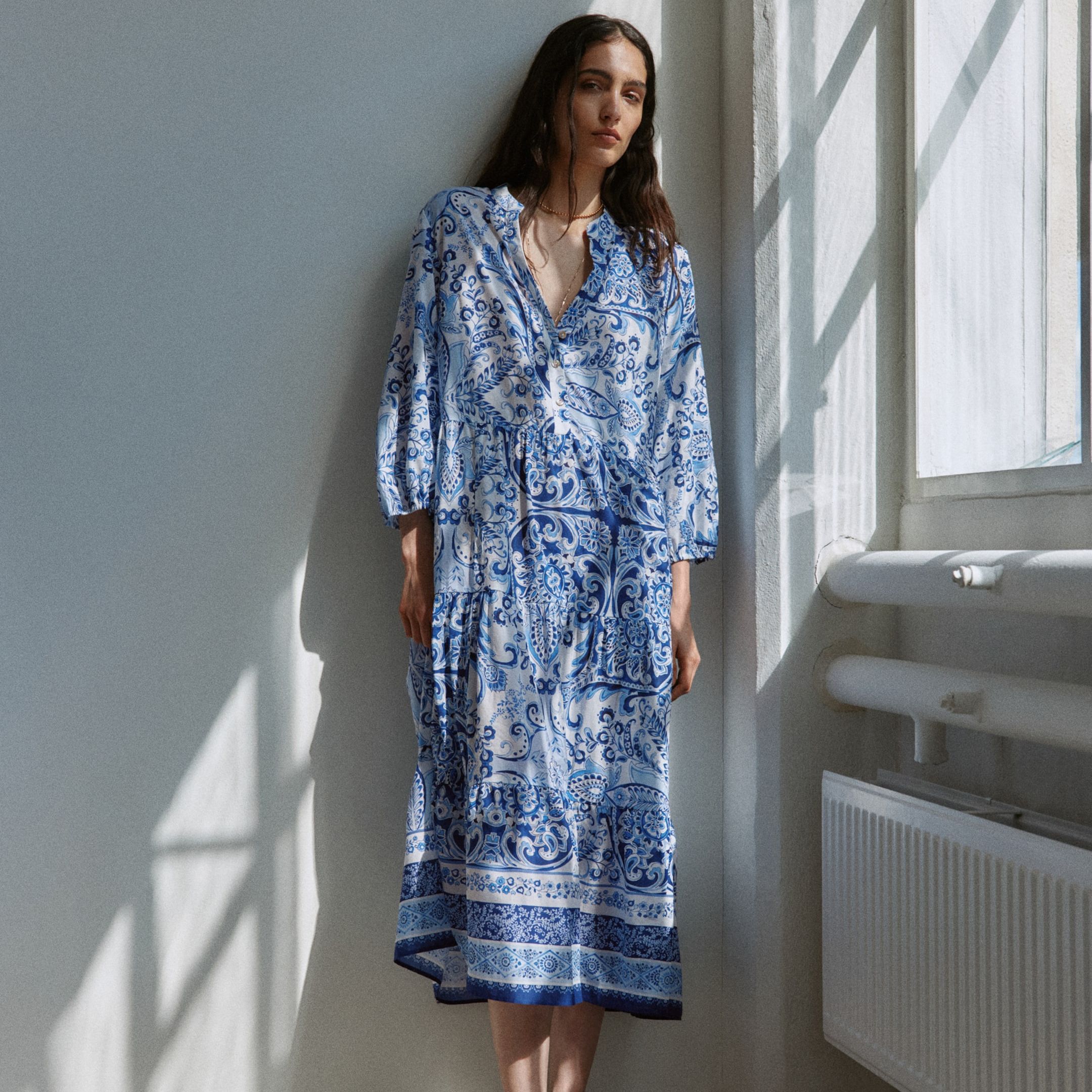 Tiered Midi Dress