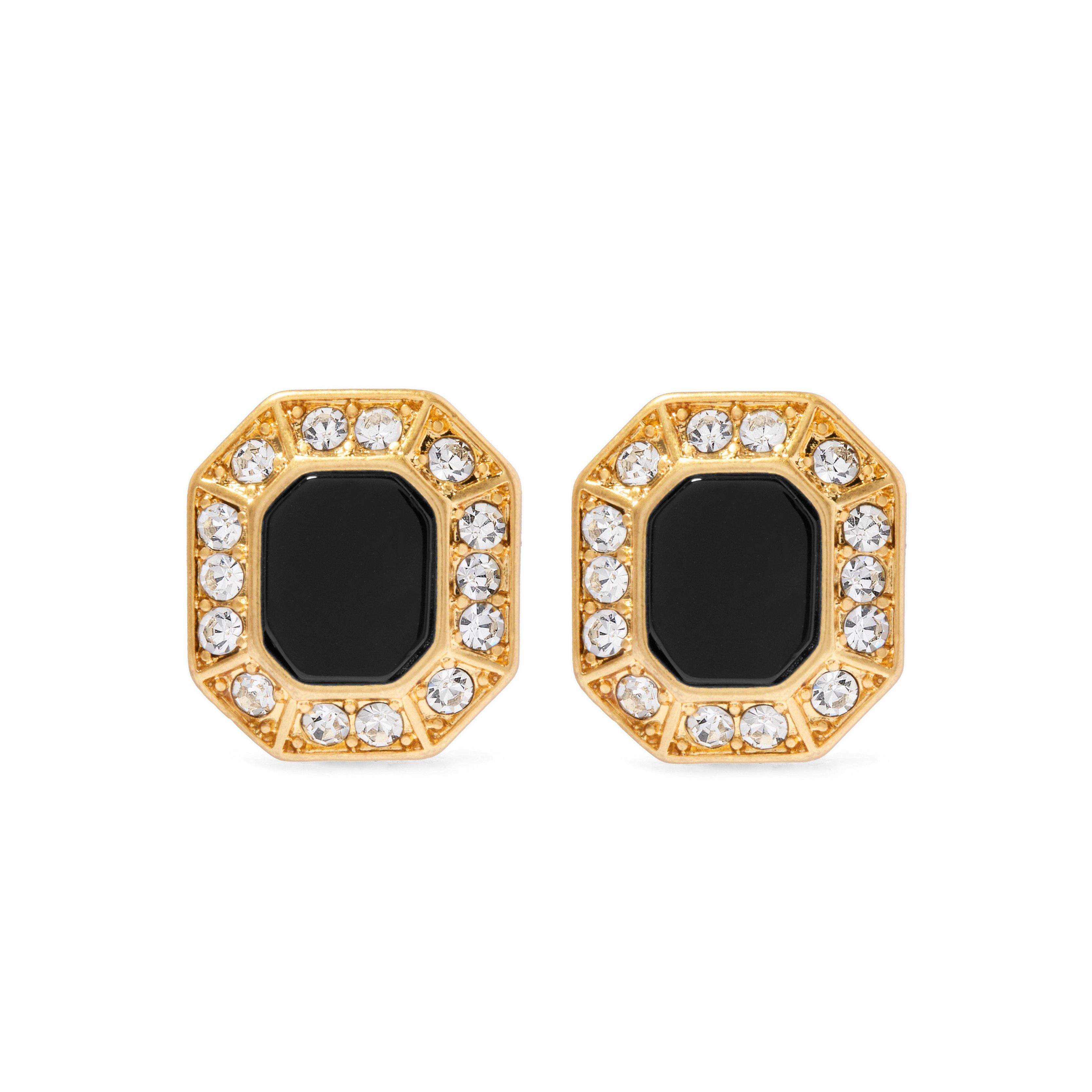 Luxury Clip on Earrings (onyx Gold)