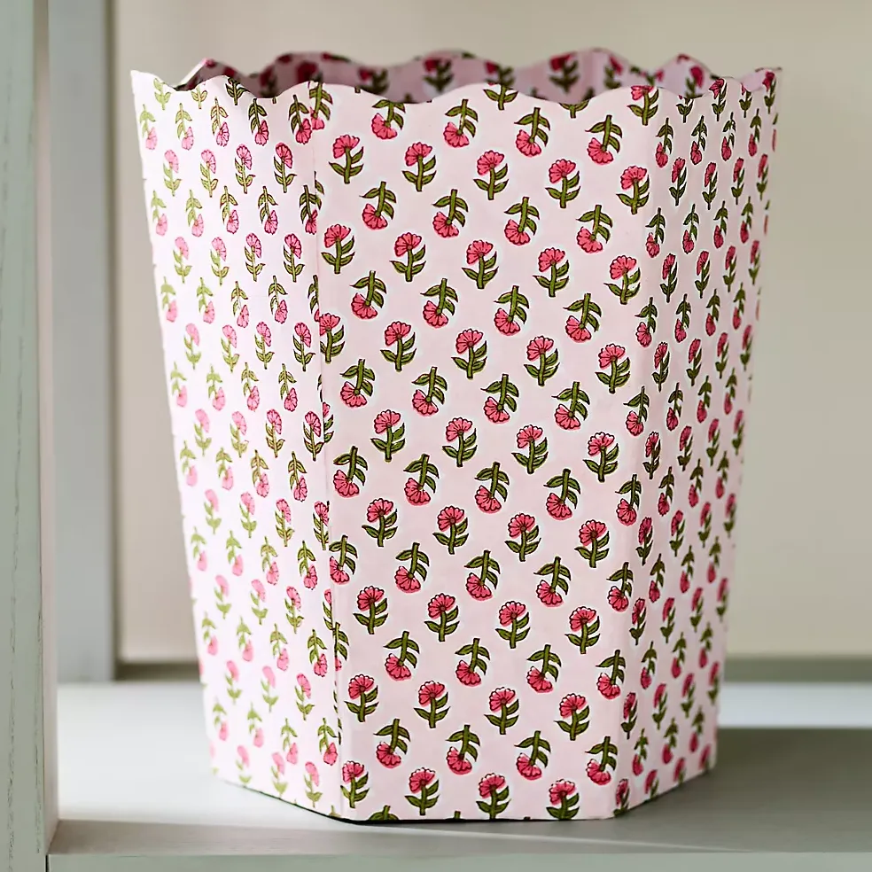 Inner Child Scallop Printed Waste Bin