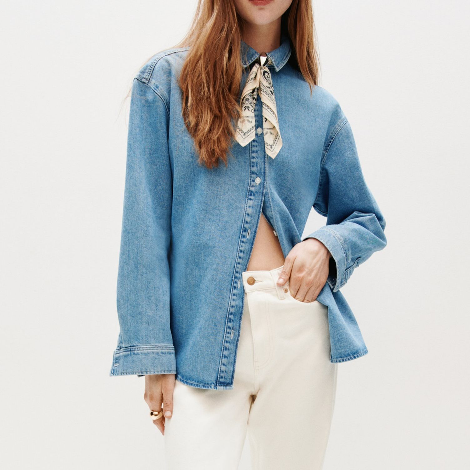 Oversized Denim Shirt