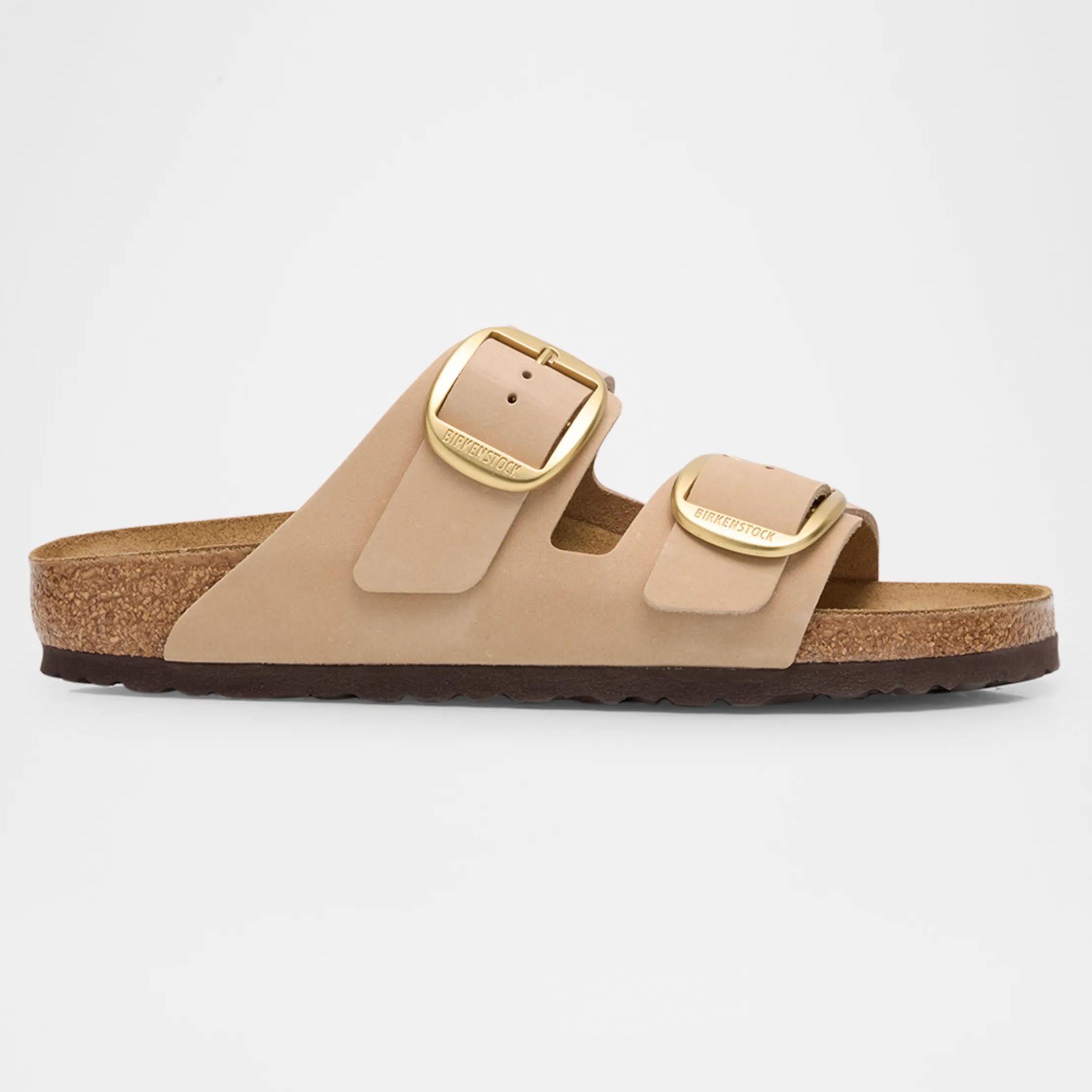 Birkenstock Arizona Leather Dual-Buckle Slide Sandals