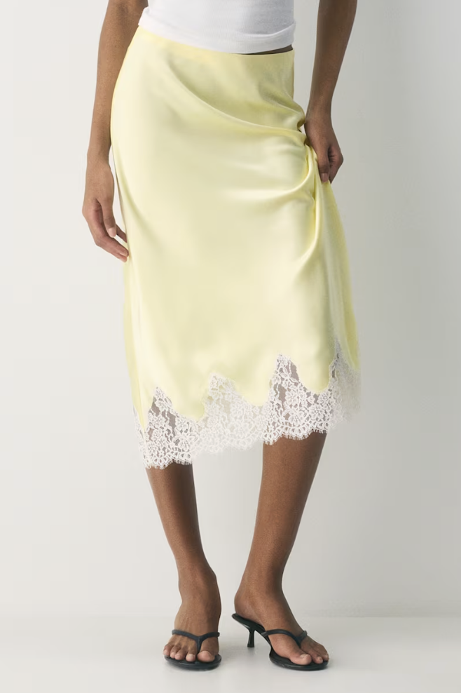 Aritzia, Henrietta Satin Skirt