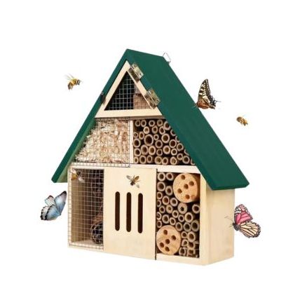 Green Wooden Bee Hotel 