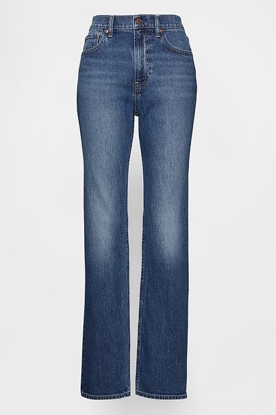 High Rise &amp;rsquo;90s Slim Straight Jeans