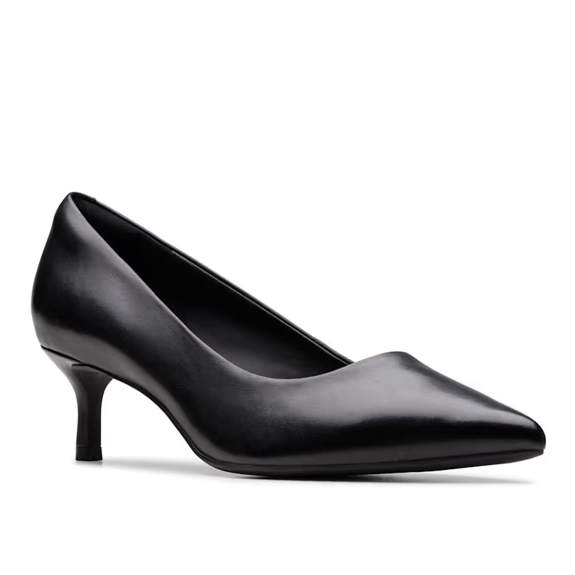 Clarks kitten heel court pumps