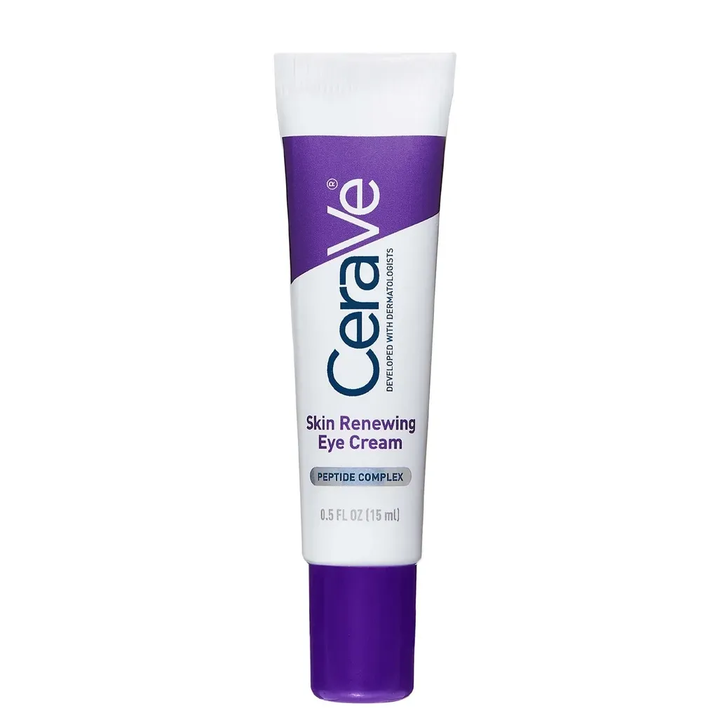 Cerave Skin Renewing Eye Cream With Peptide Complex &amp;amp; Caffeine for Brighter, Smoother Eyes 15ml