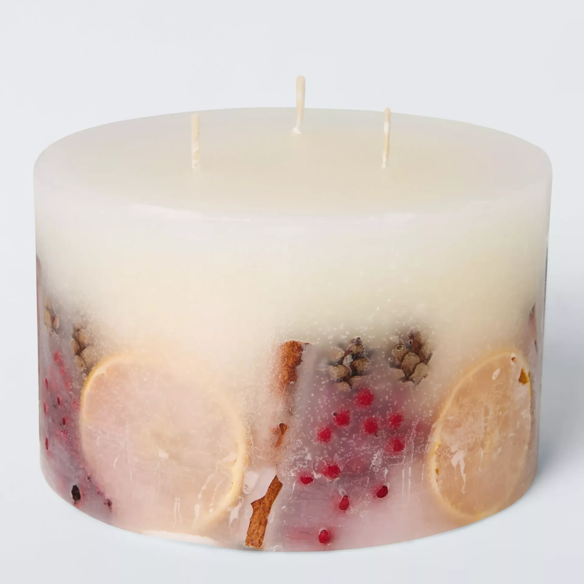 John Lewis Winter Spice 3 Wick Pillar Candle, 1.5kg