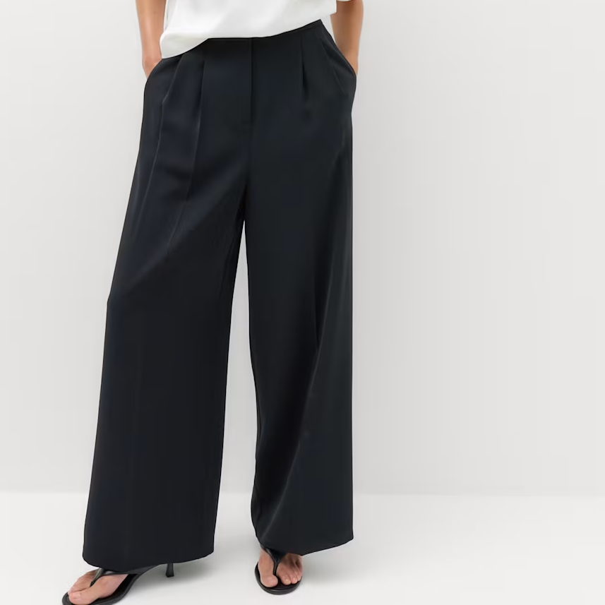 M&amp;amp;S, Pleated Wide Leg Trousers