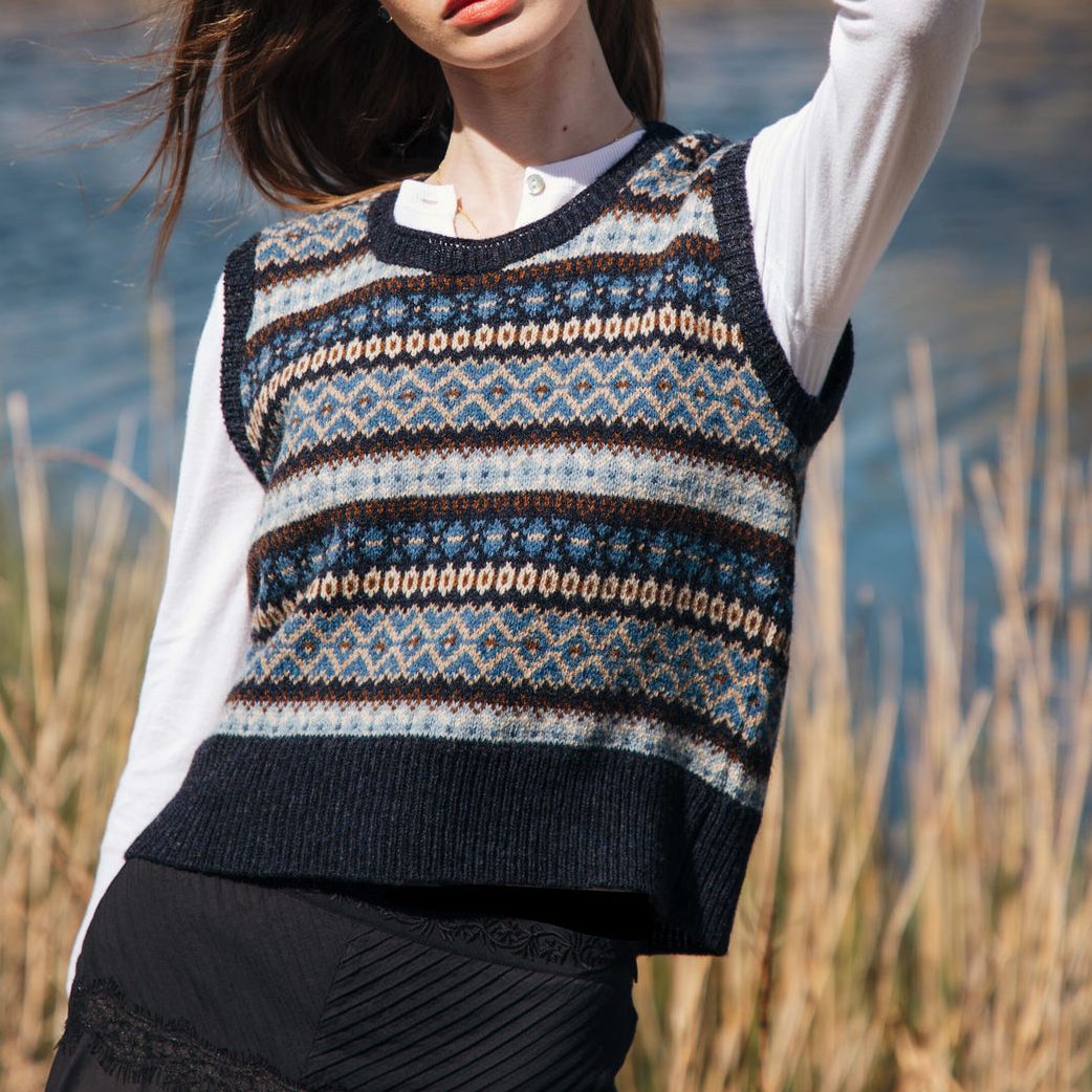 Wool Fair Isle Tank