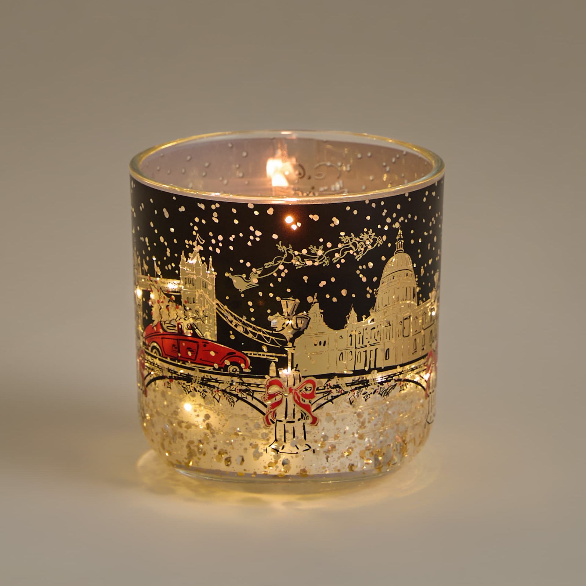 Mandarin Clove &amp;amp; Cinnamon Townhouse Light Up Candle
