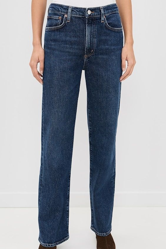 Agolde Harper Jeans Mid Rise Relaxed Straight Jeans