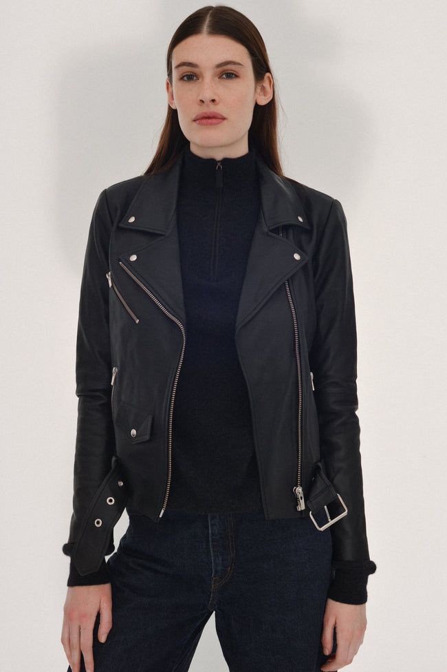 Jayne Smooth Jacket Black | Jackets