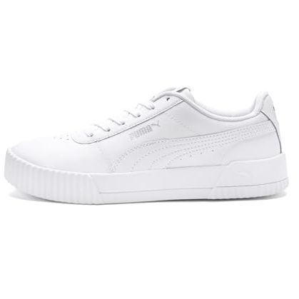 Puma Womens Carina L Sneaker, Puma White White Silver, 5.5 Uk