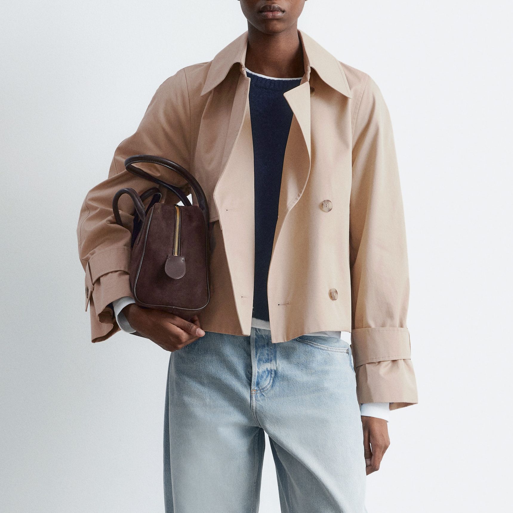 Short Trench Coat Jacket