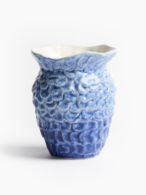 Small Sea-Inspired Stoneware Vase