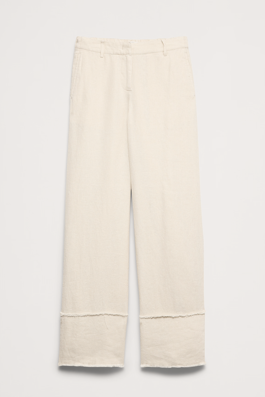 Banana Republic, The Everyday Wide-Leg Pant in Fringe-Hem Linen