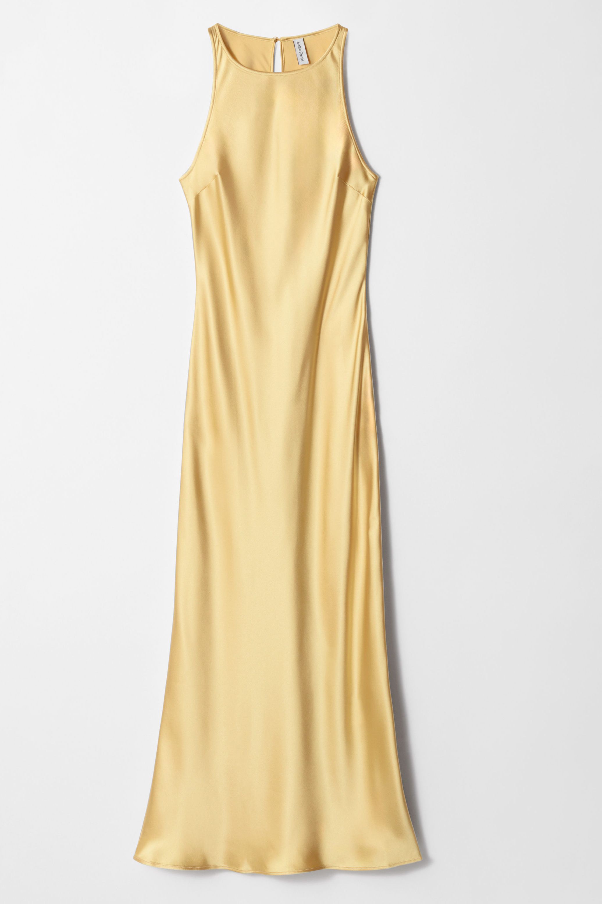 Sleeveless Satin Midi Dress