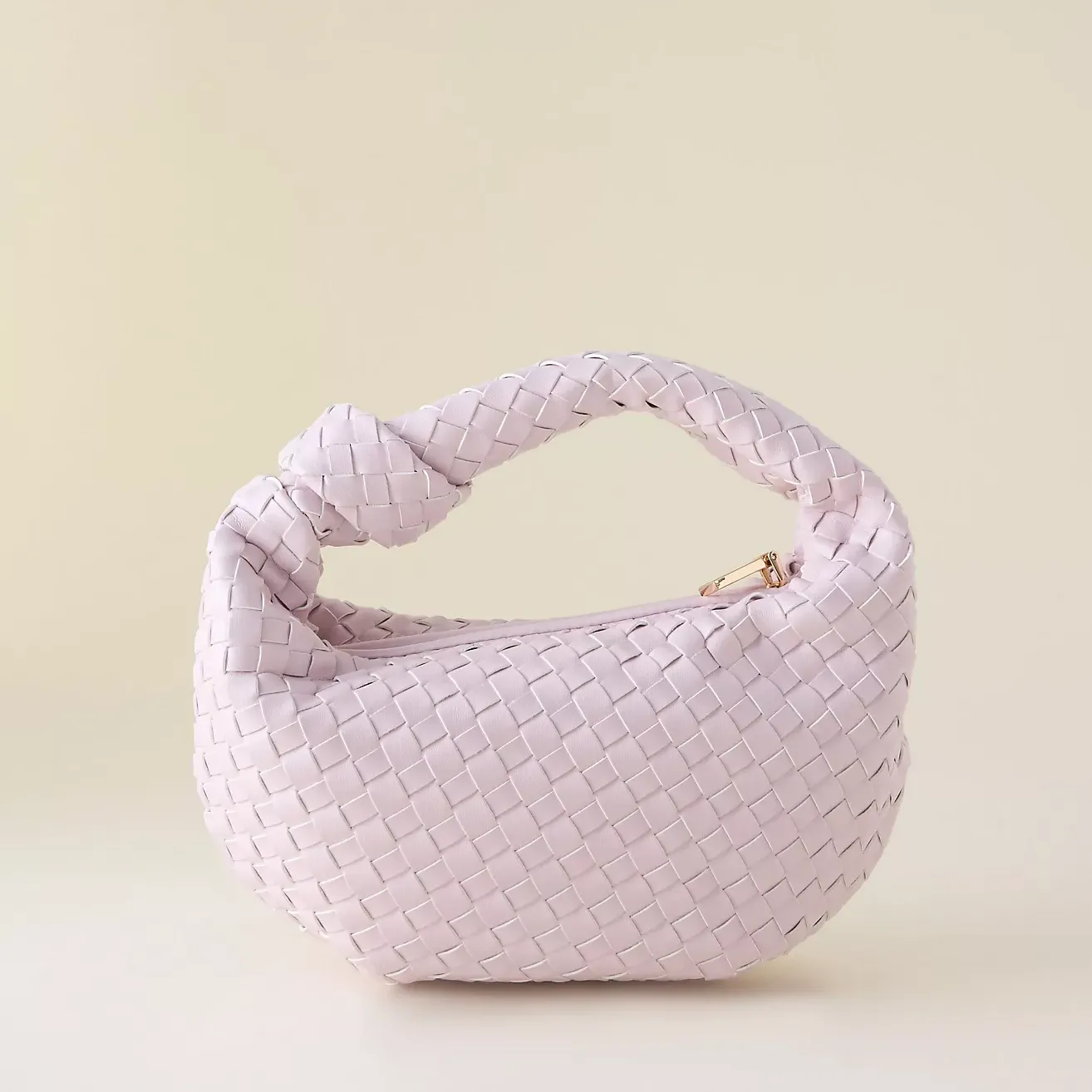 Melie Bianco Larissa Woven Faux-Leather Shoulder Bag